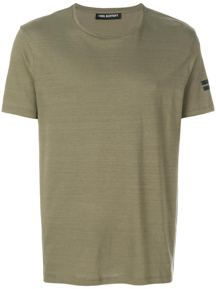 Neil Barrett Sleeve Detail T-shirt - Green