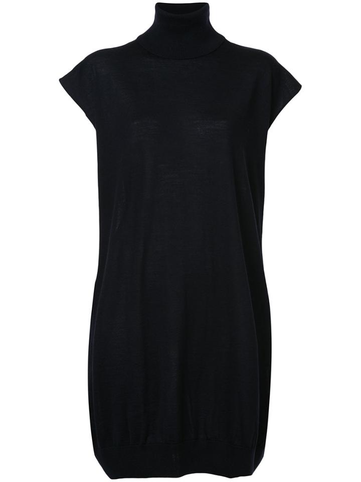 Nehera Roll Neck Knitted Midi Dress - Blue
