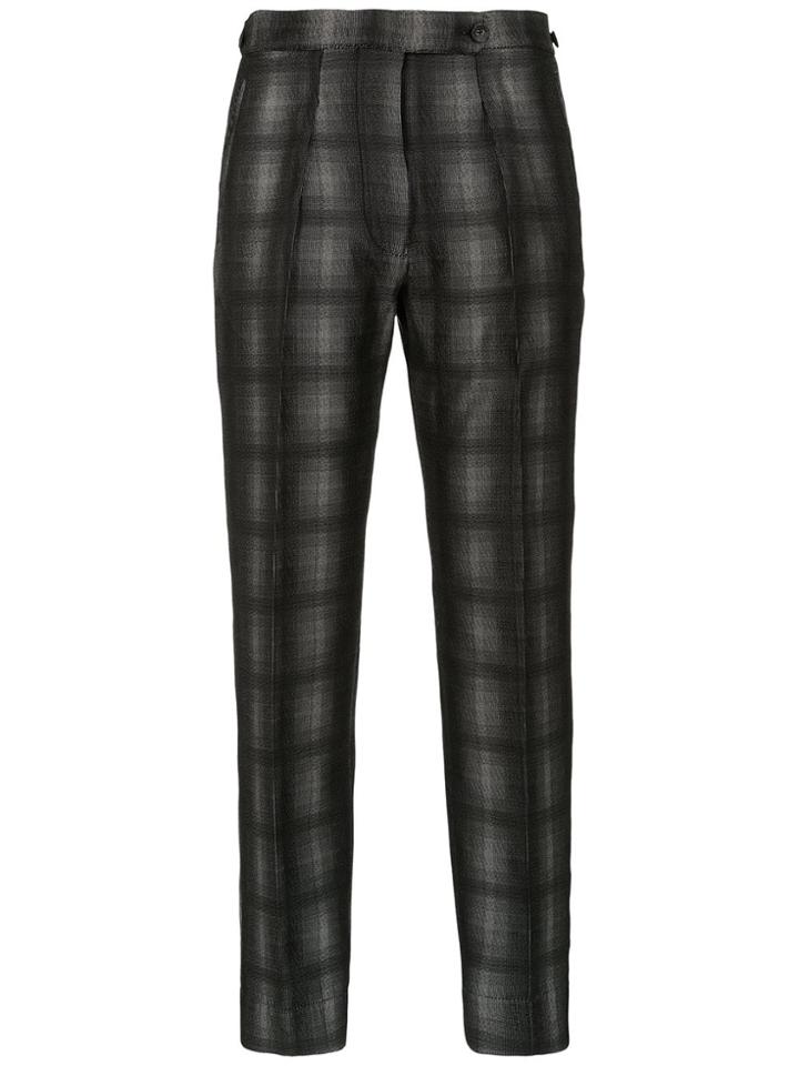 Reinaldo Lourenço Straight Fit Cropped Trousers - Black