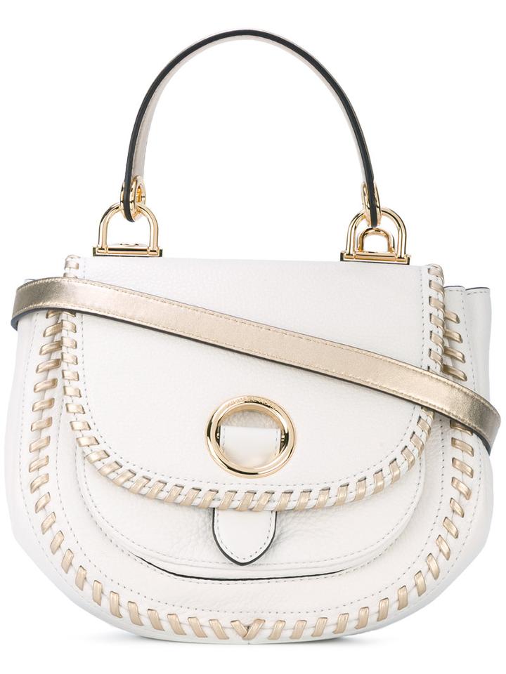 Michael Michael Kors - Crossbody Bag - Women - Cotton/calf Leather/leather - One Size, White, Cotton/calf Leather/leather