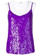 P.a.r.o.s.h. Layered Sequin Top - Purple
