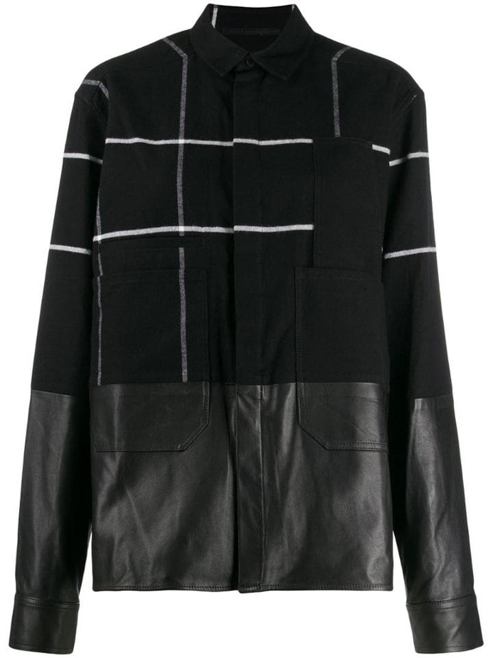 Haider Ackermann Checked Military Shirt - Black