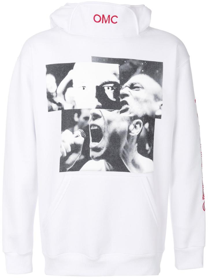 Omc Long Sleeved Printed Hoodie - White