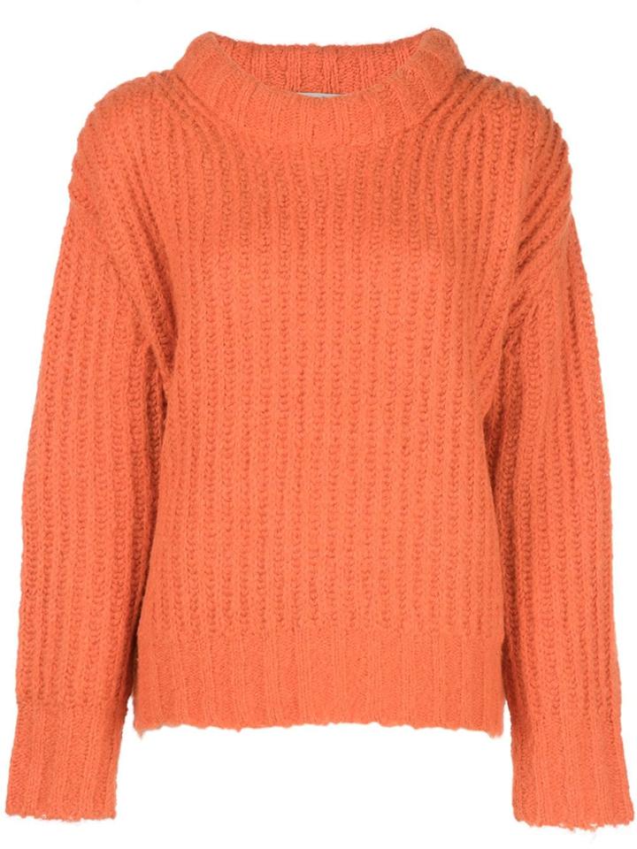 Sea Round-neck Jumper - Orange