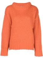 Sea Round-neck Jumper - Orange