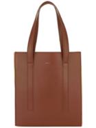 Paul Smith Accordion Detail Tote, Women's, Brown, Calf Leather