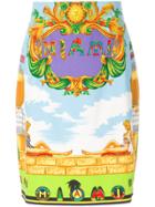 Versace Vintage Miami Printed Skirt - Multicolour
