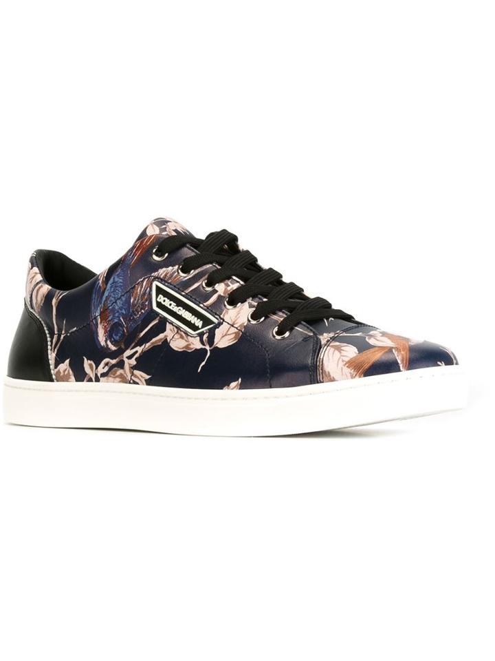 Dolce & Gabbana Bird Print Sneakers