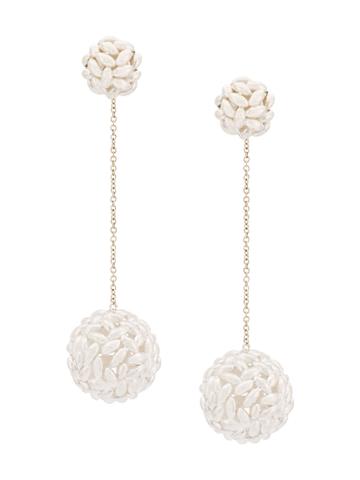 Bea Bongiasca Rice Ball Drop Earrings - Metallic