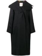 Marco De Vincenzo Oversized Coat - Black