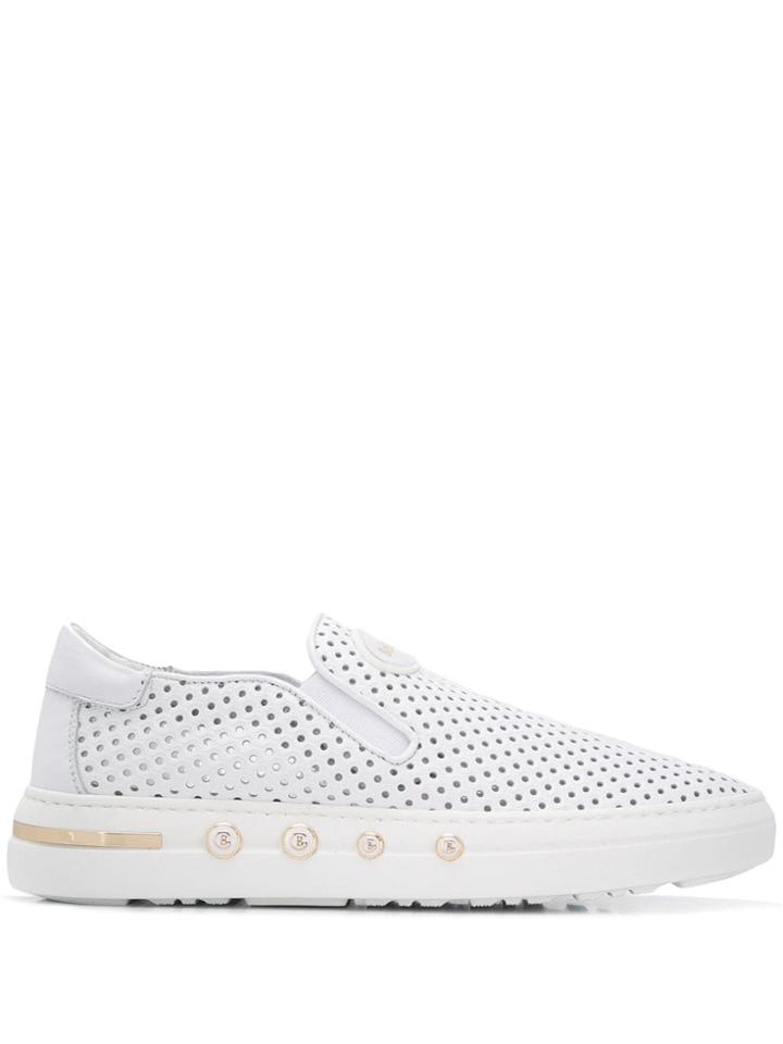 Baldinini Perforated Sneakers - White