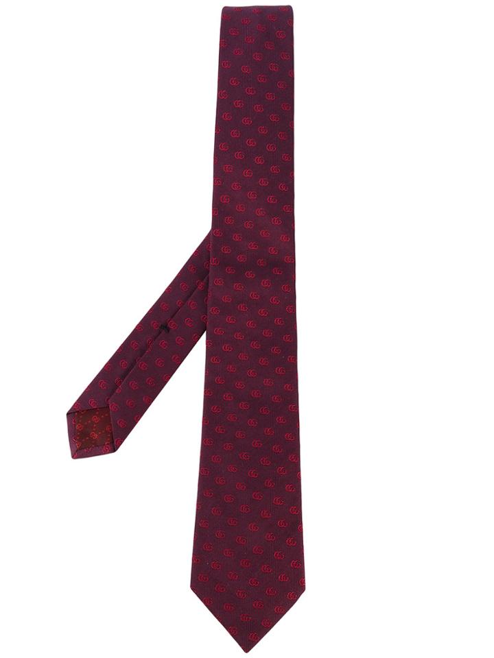 Gucci Monogram Tie - Pink & Purple