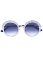 Jimmy Choo Eyewear - Gotha Sunglasses - Women - Acetate/metal (other) - 50, Grey, Acetate/metal (other)