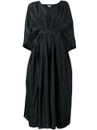 Kenzo - Caped Dress - Women - Silk/polyester - 34, Black, Silk/polyester