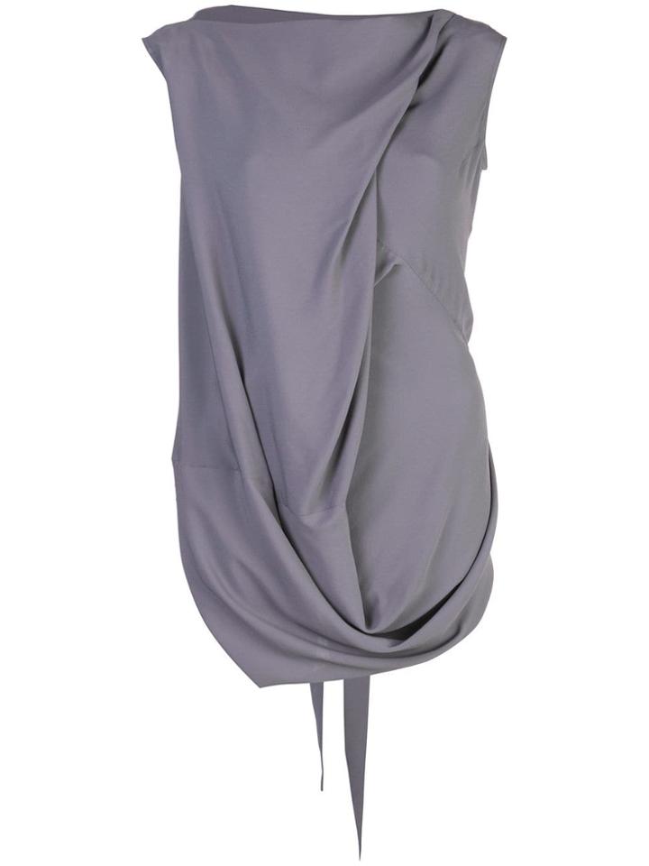 Rick Owens Draped Tank Top - Grey