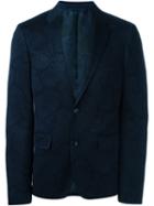 Etro Paisley Jacquard Blazer, Men's, Size: 48, Blue, Cotton/silk/viscose