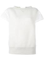 Sacai Sweat T-shirt, Women's, Size: 2, White, Cotton/nylon