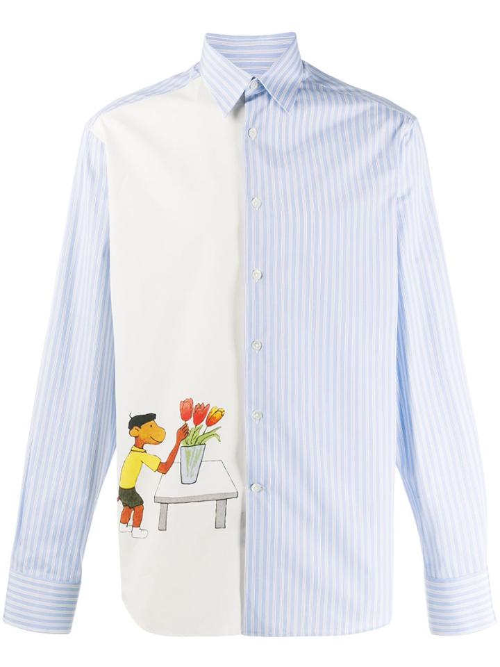 Lanvin Babar Monkey Shirt - Blue