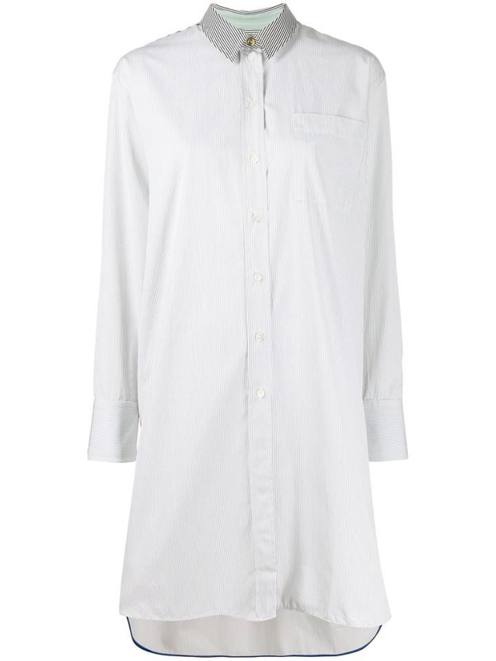 Paul Smith Striped Overshirt - White