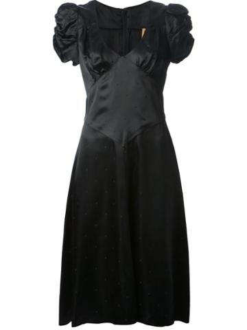 Biba Vintage Ruched Sleeve Dress