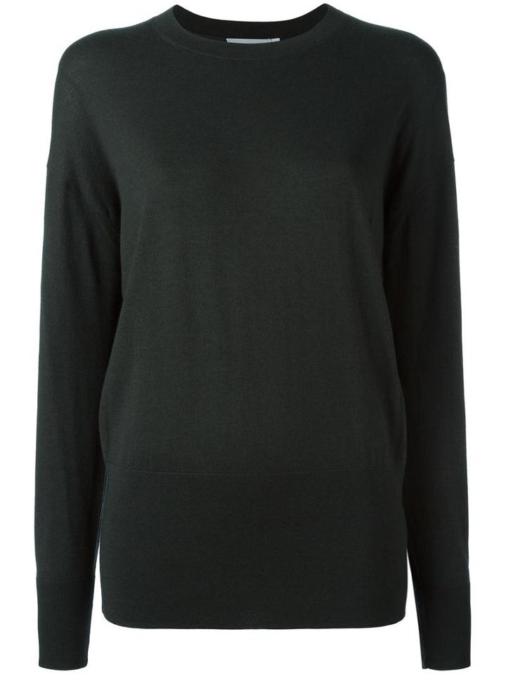 Vince Crew Neck Ultra Fine Sweater, Women's, Size: Medium, Green, Merino