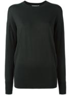 Vince Crew Neck Ultra Fine Sweater, Women's, Size: Medium, Green, Merino