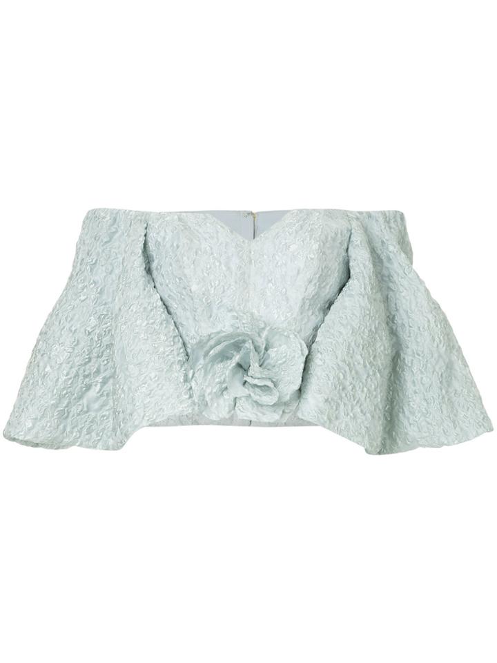 Bambah Bubble Flower Blouse - Blue