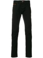 Frankie Morello Contrast Trim Trousers - Black