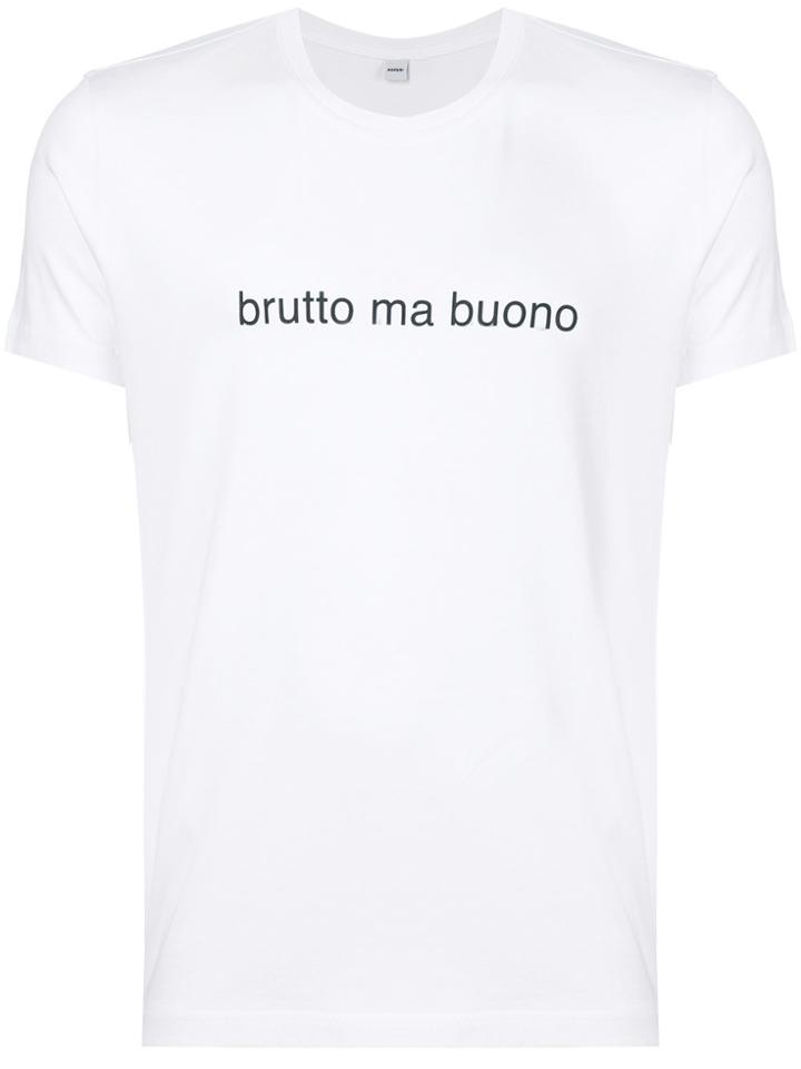 Aspesi Brutto Ma Buono Printed T-shirt - White