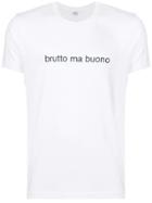 Aspesi Brutto Ma Buono Printed T-shirt - White