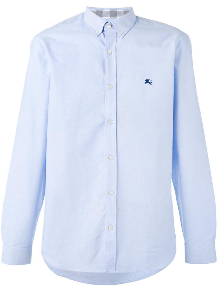 Burberry Classic Shirt, Men's, Size: Xs, Blue, Cotton