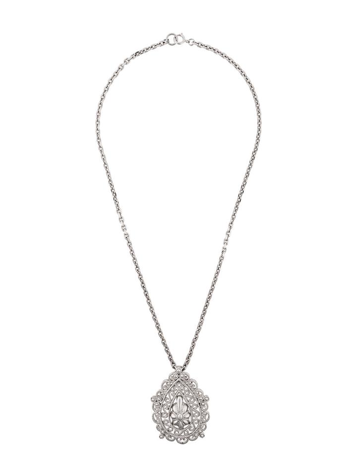 Trifari Vintage 1970s Vintage Trifari Indian Inspired Pendant -