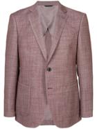 D'urban Melange Single Breasted Blazer - Red