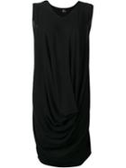 Lost & Found Ria Dunn Short Draped Dress, Women's, Size: Medium, Black, Cotton
