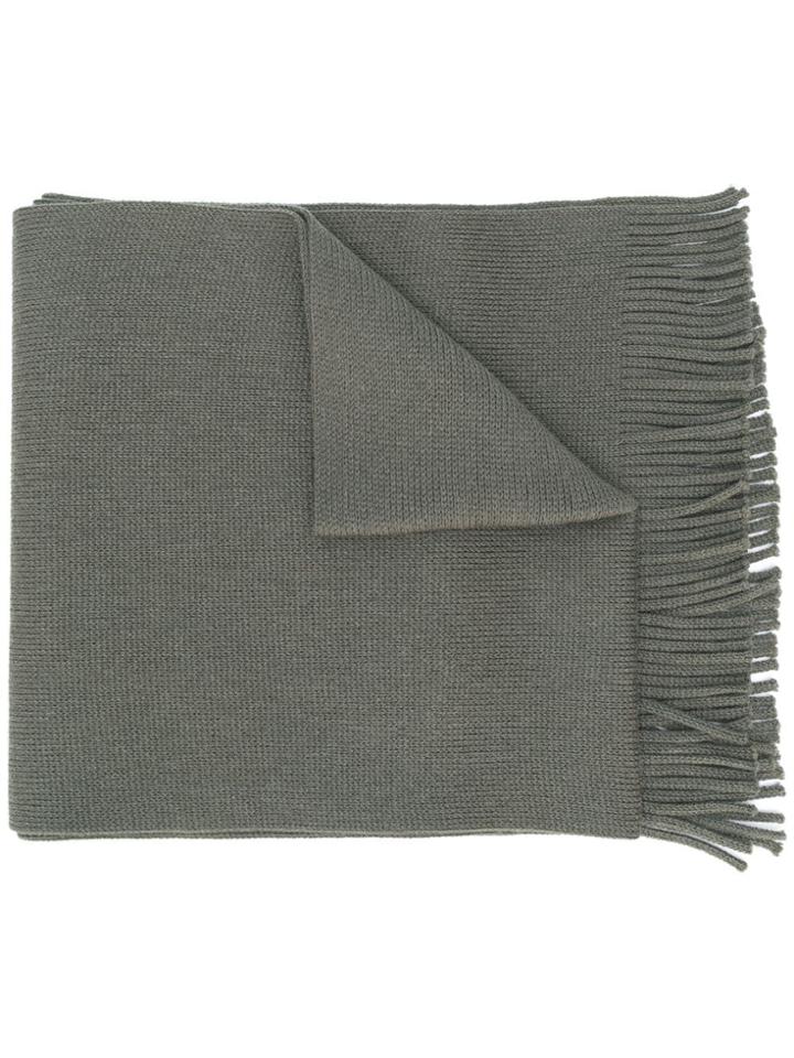 Boss Hugo Boss Fringed Hem Scarf - Green