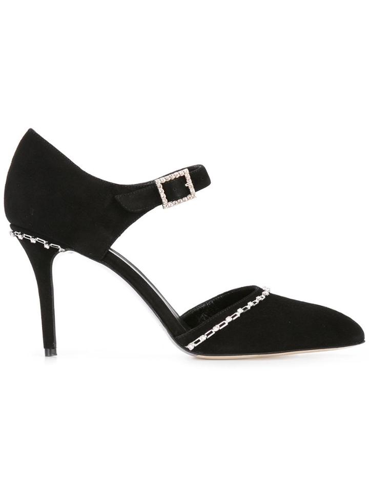 Oscar De La Renta Buckled Pumps - Black