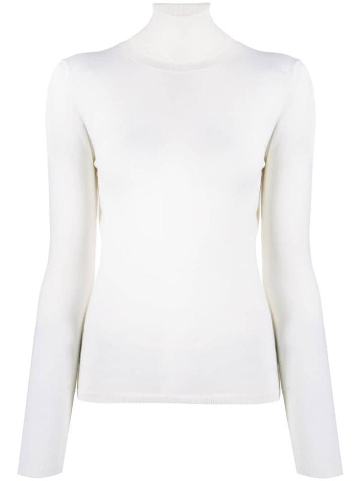 P.a.r.o.s.h. Lilla Roll Neck Sweater - White