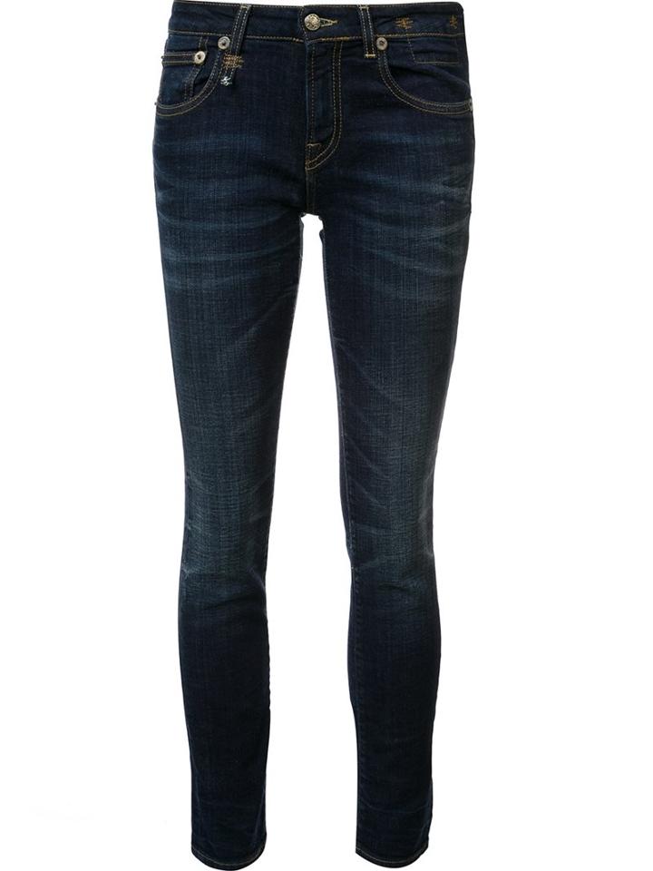 R13 Skinny Jeans, Women's, Size: 29, Blue, Cotton/spandex/elastane