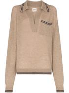 Khaite Ellen Cashmere Collared Sweater - Multicolour