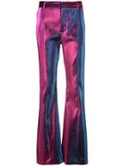 Area High Waisted Flared Trousers - Pink