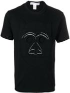 Comme Des Garçons Shirt Cut-out Face T-shirt - Black