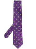 Etro Floral Pattern Tie - Purple