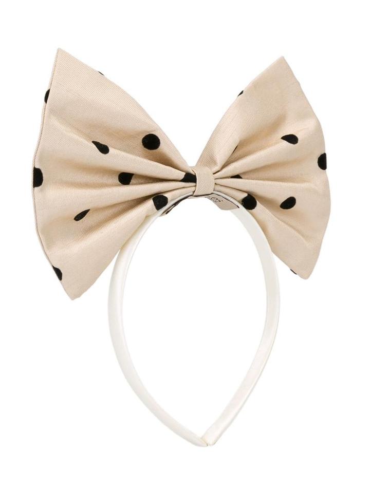 Hucklebones London Giant Bow Headband, Girl's, Nude/neutrals