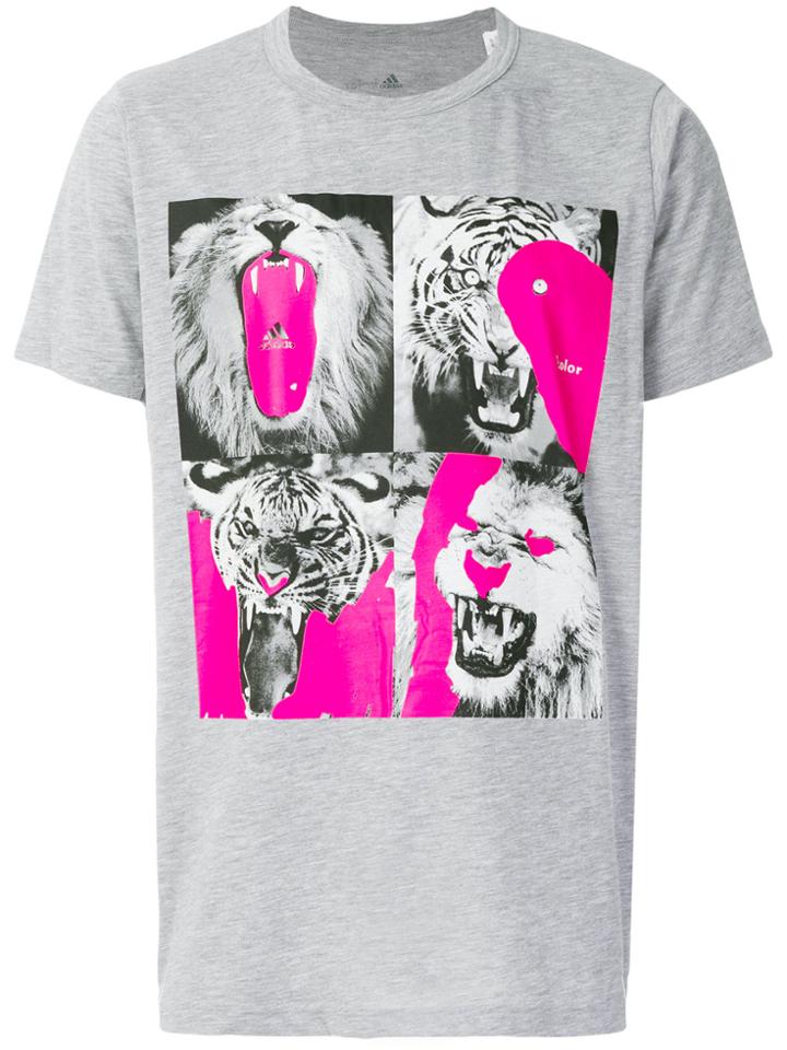 Adidas By Kolor Graphic Print T-shirt - Grey