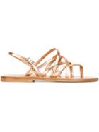 K. Jacques Pandora Sandals, Women's, Size: 41, Pink/purple, Leather