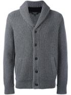 Rag & Bone Cowl Neck Cardigan, Men's, Size: Large, Grey, Cashmere