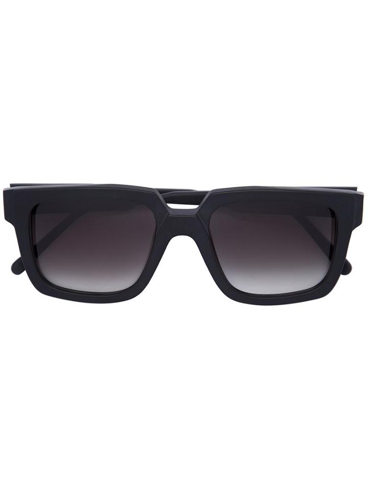 Kuboraum - Square-framed Sunglasses - Unisex - Acetate - One Size, Black, Acetate