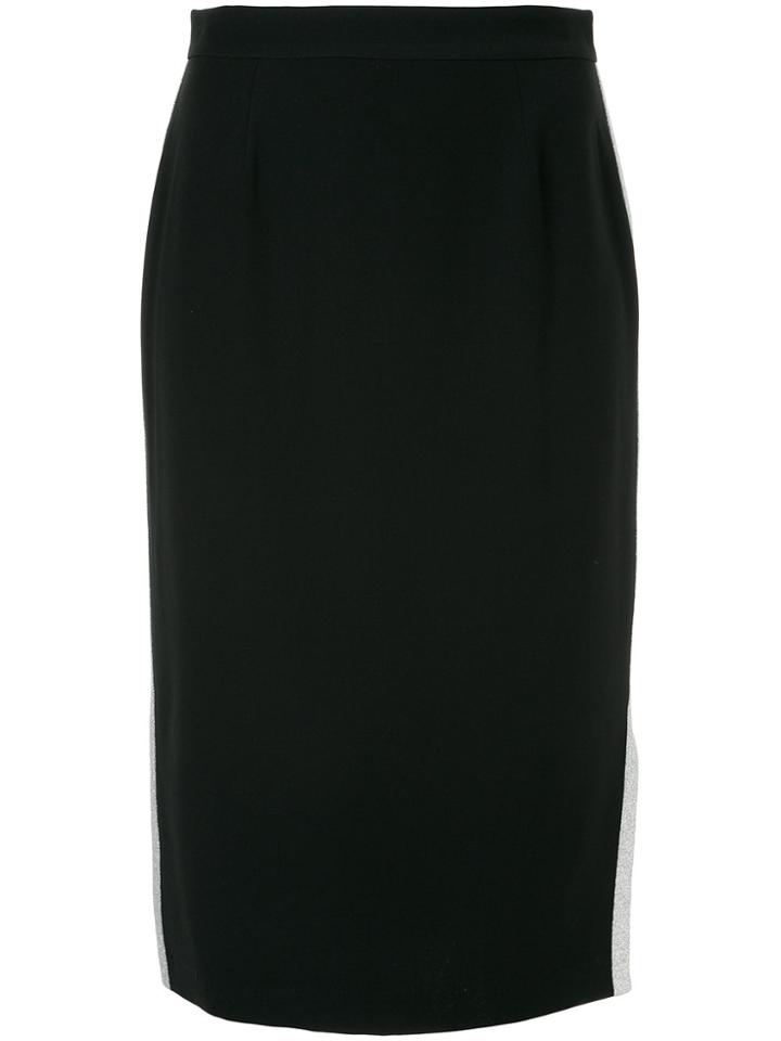 Guild Prime Side Stripe Pencil Skirt - Black
