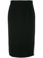 Guild Prime Side Stripe Pencil Skirt - Black