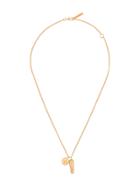 Ambush Gold Tone Pill Charm Necklace - Metallic